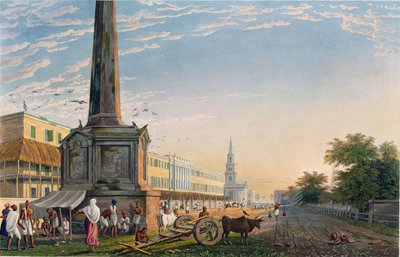 Uitzicht op Writers Buildings vanaf het Monument aan het West End, plaat 2 uit 